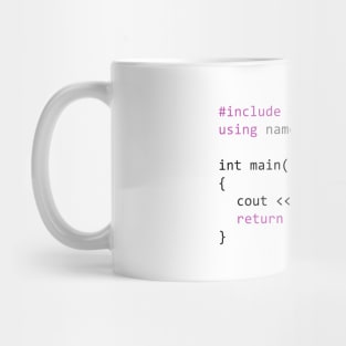 Hello world - First program in Computer science Mug